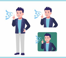 Young man in a jacket