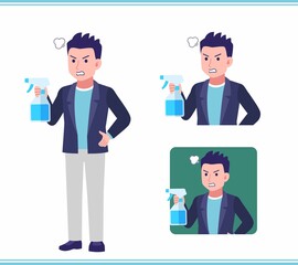 Young man in a jacket