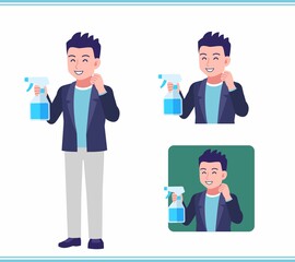 Young man in a jacket