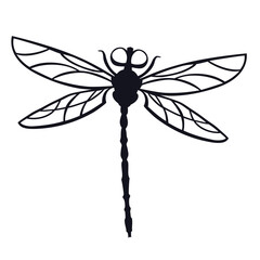 Dragonfly Icon vector illustration Isolated object