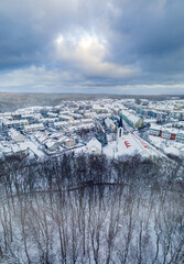 winter over the city district of Gdynia