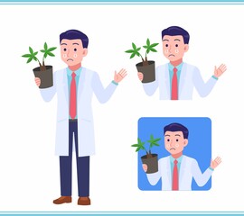 Young man in a lab coat