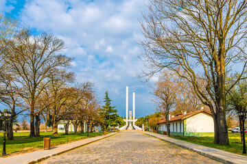 Lausanne Monument view in Edirne City of Turkey