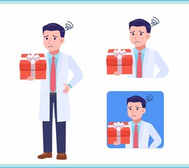 Young man in a lab coat