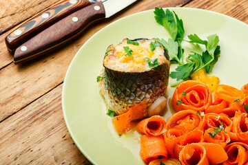 Delicious fish rolls