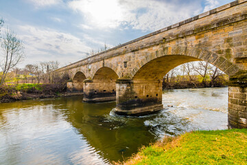 Fototapeta premium Gazi Mihal Bridge in Edirne City of Turkey