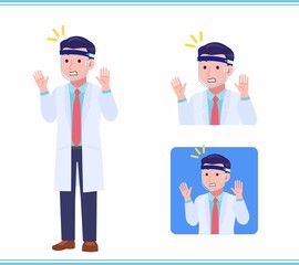 Young man in a lab coat