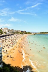 view of the city, in Santander, Cantabria, spain europe