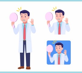 Fototapeta premium Young man in a lab coat