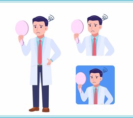 Young man in a lab coat