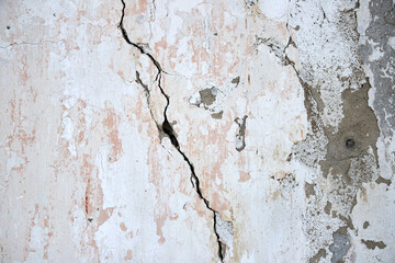 texture of old wall with scuffed plaster