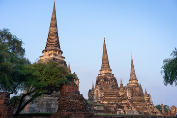 Fototapeta premium Wat Phra Si Sanphet one best travel in ayutthaya, That is world heritage