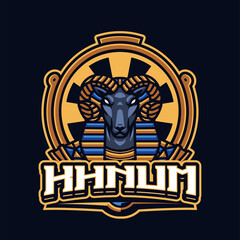KHNUM Mascot logo template