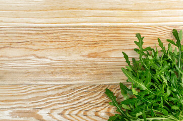 Arugula, Arugula, Ruccola Leaves, Rucola, Eruca or Roquette Salad