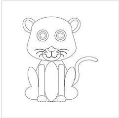 children's illustration of sloth bear on white background
