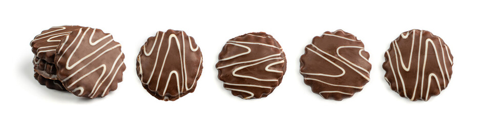 Shortbread Biscuit Coated in Milk and Dark Chocolate