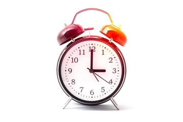 Alarm clock with double bell - winter and summer time concept