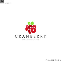 Cranberry. Logo template
