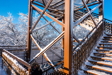 Wieżyca kaszuby wieża zima śnieg © Dariusz