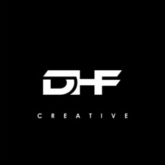DHF Letter Initial Logo Design Template Vector Illustration	
