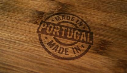 Made in Portugal stamp and stamping