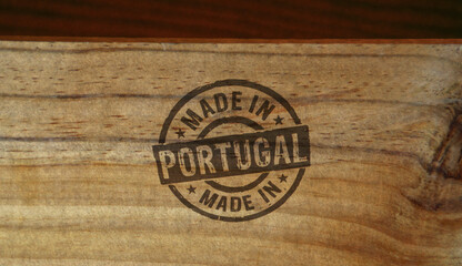 Made in Portugal stamp and stamping