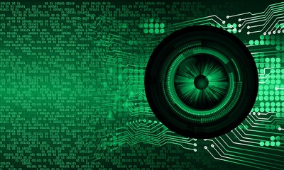 eye cyber circuit future technology concept background