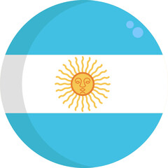 National Flag Icon. Vector. Illustration.