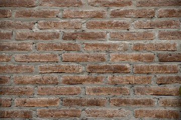 Old brick wall  background with copy space