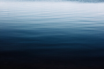 clear blue deep lake, water seascape abstract background