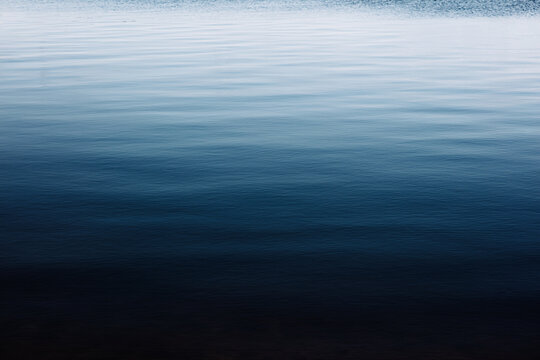 clear blue deep lake, water seascape abstract background