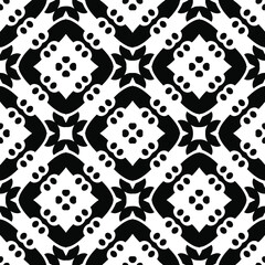 Black and white texture. Abstract seamless geometric pattern.
