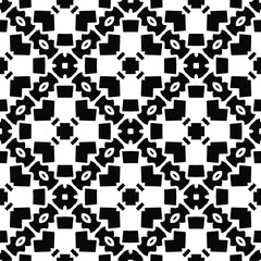 Black and white texture. Abstract seamless geometric pattern.