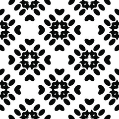 Black and white texture. Abstract seamless geometric pattern.
