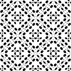 Black and white texture. Abstract seamless geometric pattern.