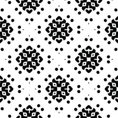 Black and white texture. Abstract seamless geometric pattern.