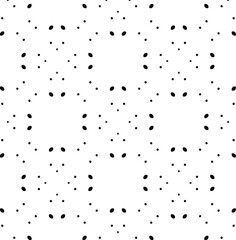 Black and white texture. Abstract seamless geometric pattern.