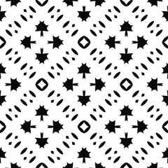 Black and white texture. Abstract seamless geometric pattern.
