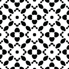 Black and white texture. Abstract seamless geometric pattern.
