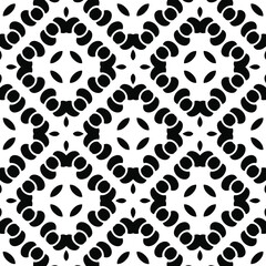Black and white texture. Abstract seamless geometric pattern.
