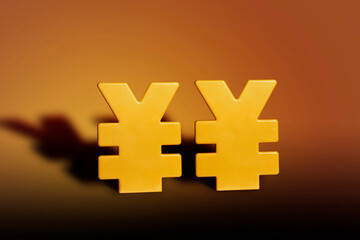 Currency symbol of RMB closeup