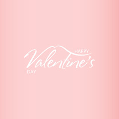 Happy Valentines Day typography poster with handwritten calligraphy text. Vector Illustration. EPS10