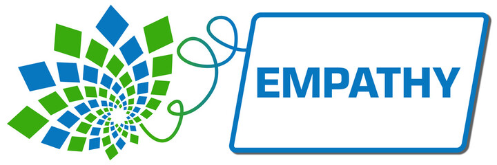 Empathy Green Blue Squares Floral Box Line 