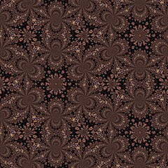 Seamless abstract contemporary pattern shapes design for background, scarf pattern texture for print on cloth, cover photo, website, mandala decoration, retro, vintage, trend, 3d illustration, baroque