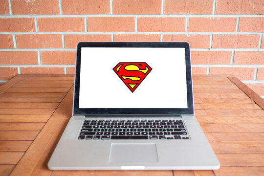 Superman logo editorial illustrative