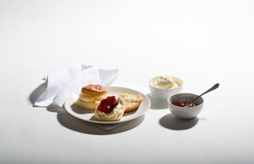 Scones, jam and cream