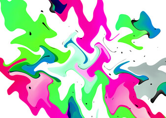 oil painted geometric pattern	
