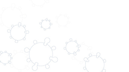 Illustration of corona virus. Medical background