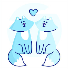 Cute valentine's day animal