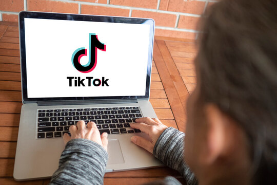 TikTok Logo Editorial Illustrative